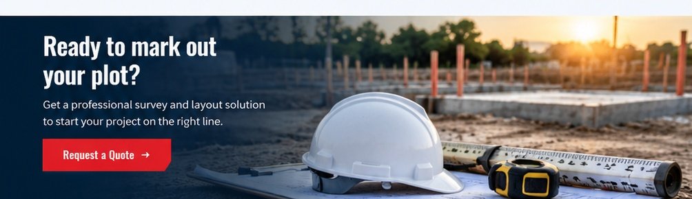 Ready to mark out your plot? Get a professional survey and layout solution to start your project on the right line.